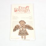 EtnoDesign dekoracija/magnetas Angelas snaiguota suknele