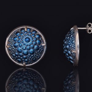 Ag jewellery auskarai „Mėnulis“ su titanu