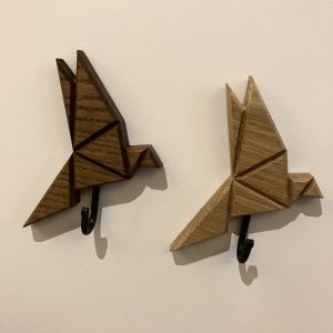 Labanoris medinė kabyklėlė Origami Paukštis