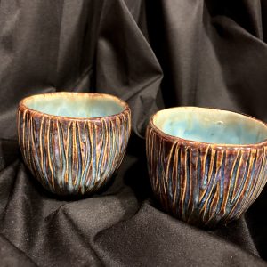 Indeliai keramika glazūruotas indelis
