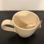 Ceramic Heart puodelis su zuikučiu