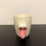 Ceramic Heart puodelis Liežuvis